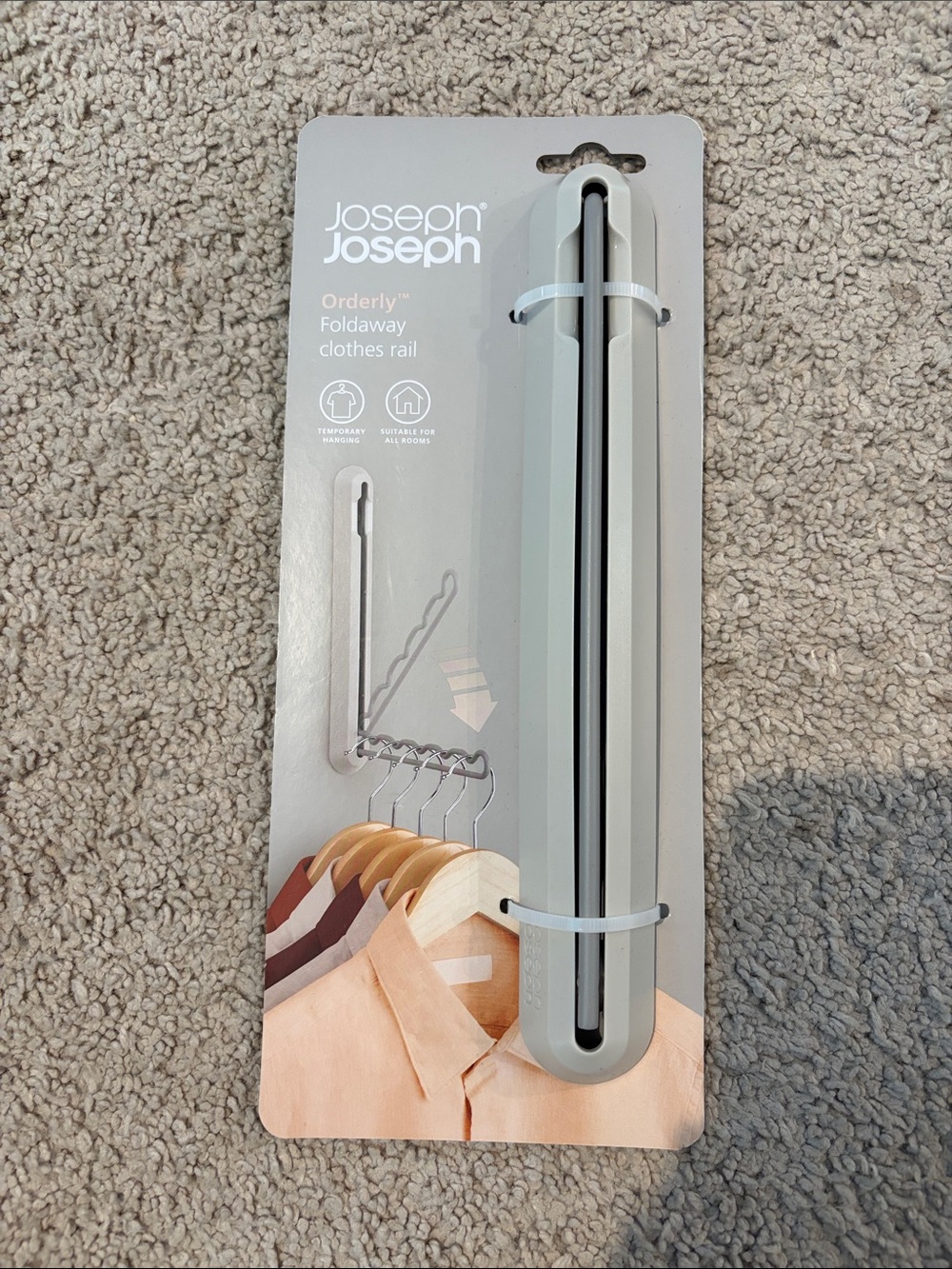 Joseph Joseph Orderly Foldaway Clothes Rail - Light Gray